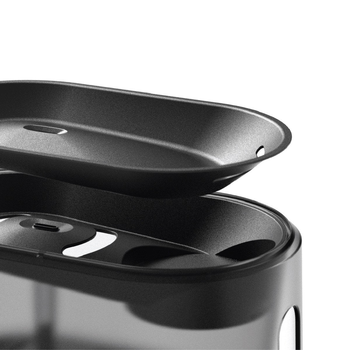 Ceramic-coated steel tray